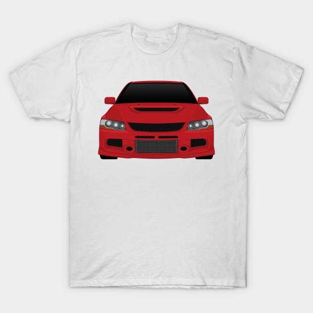 Evo IX Red T-Shirt by VENZ0LIC